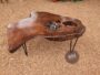 Metal Reclaimed Wood Top Coffee Table