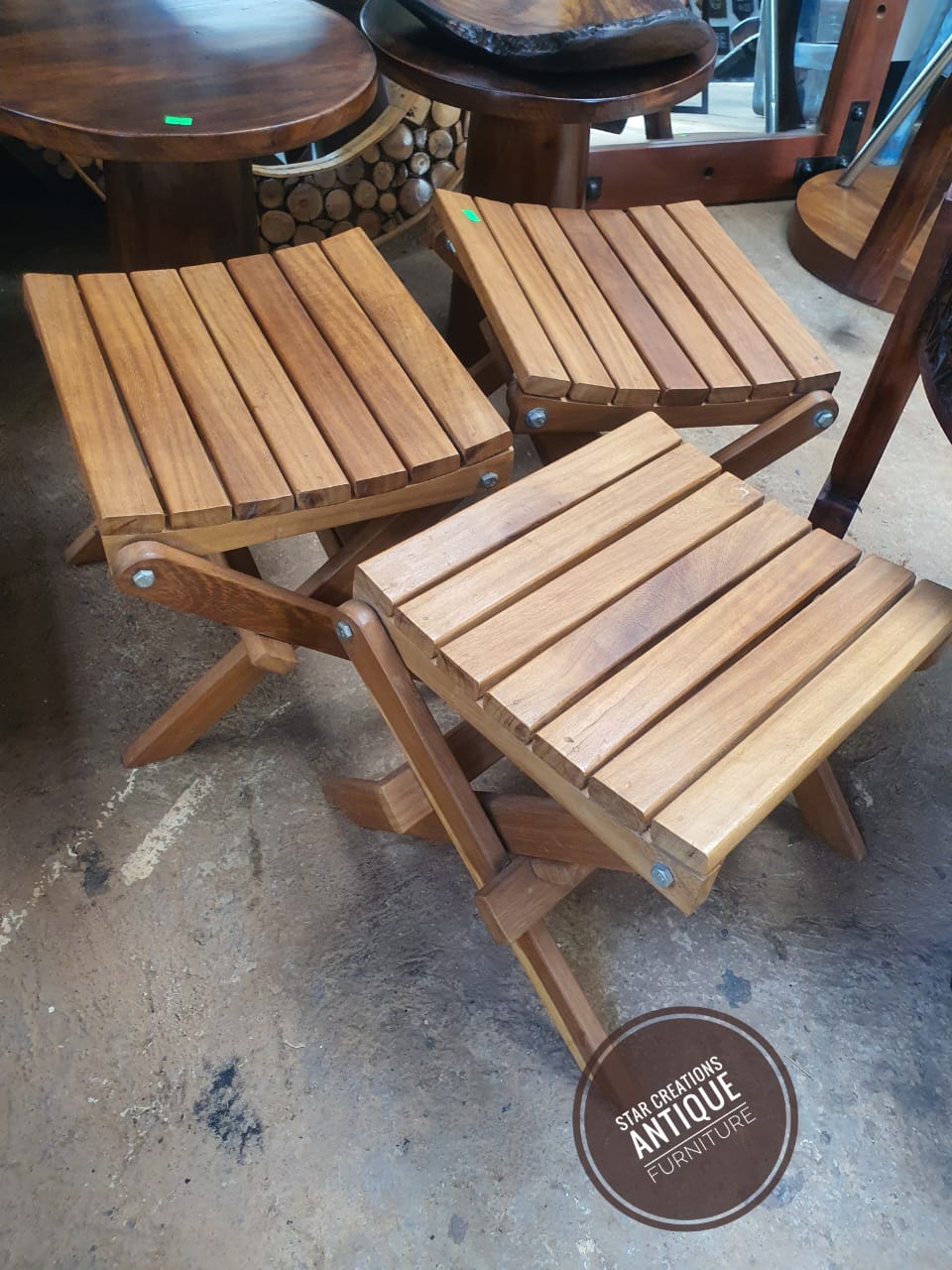 Mvule Foldable Stools