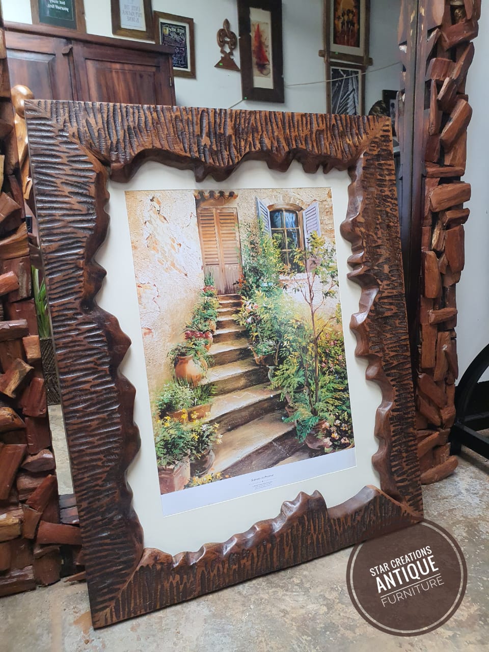 Textured Live Edge Framed Art
