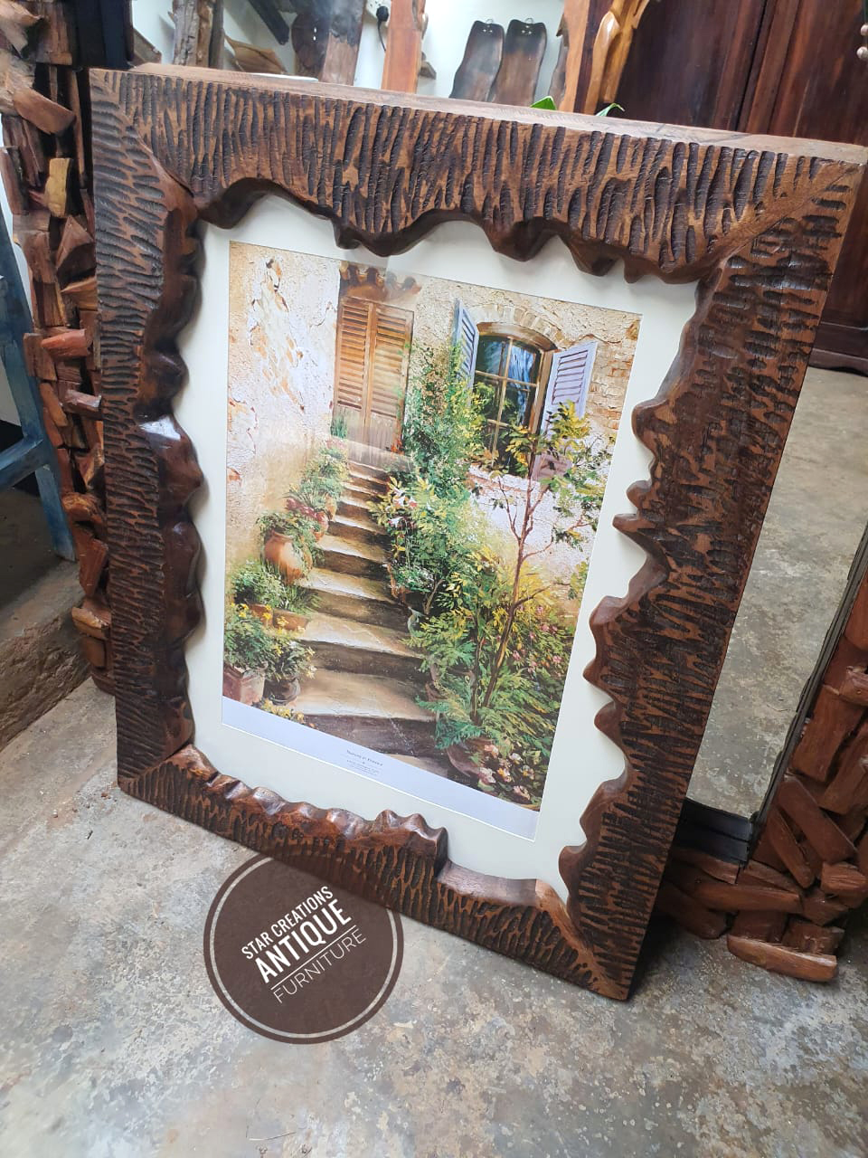 Textured Live Edge Framed Art1