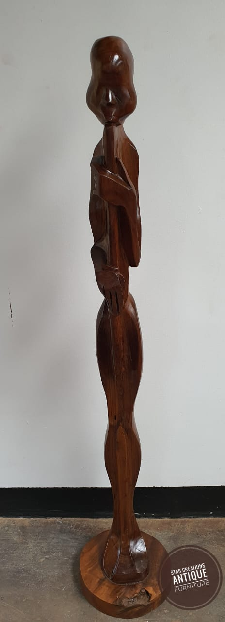 Man with Fiddle Sculpture