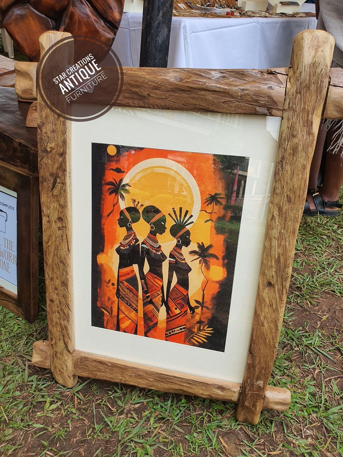 African Woman A3 frame