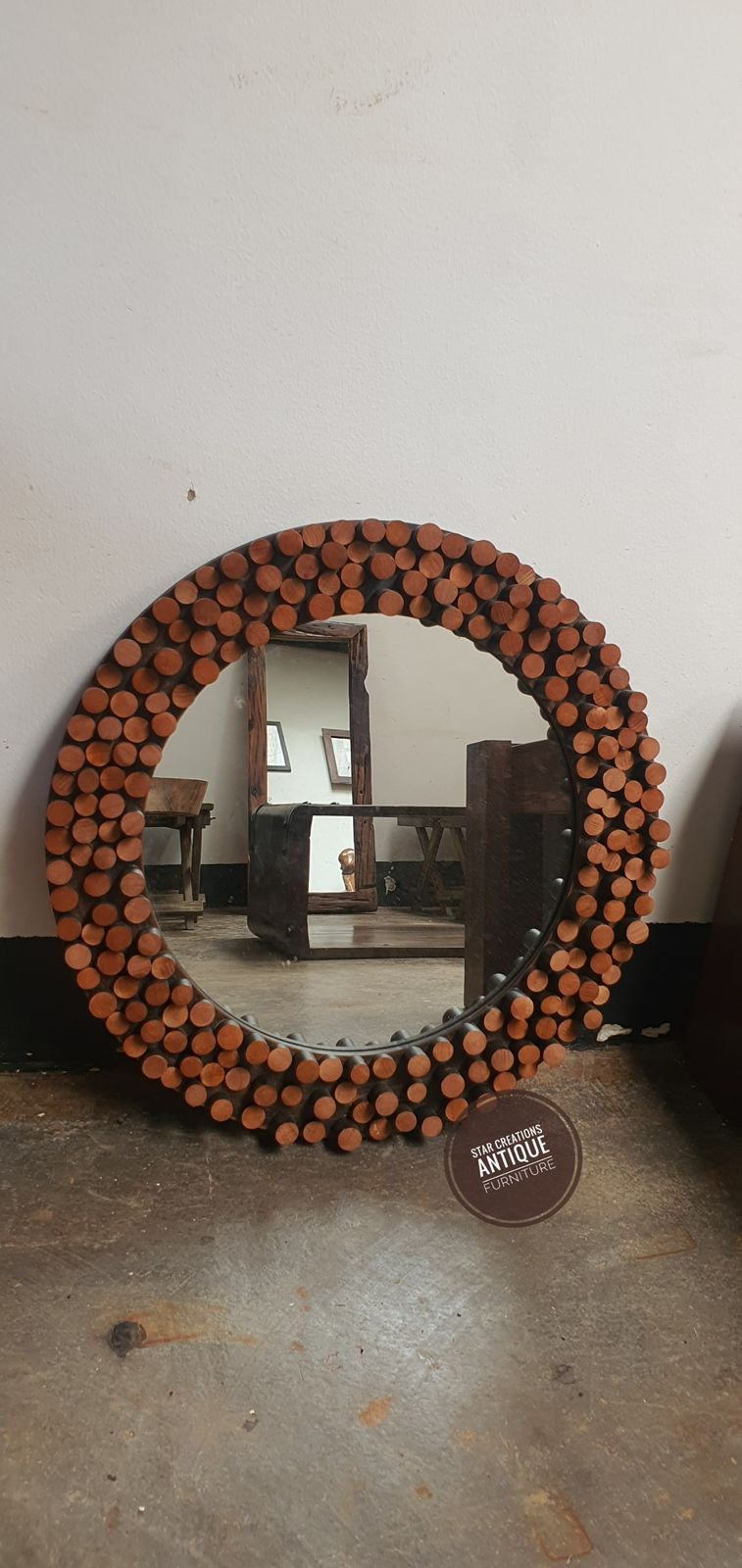 Brown Rose mirror