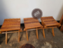 Mvule Foldable Stools: HIGH