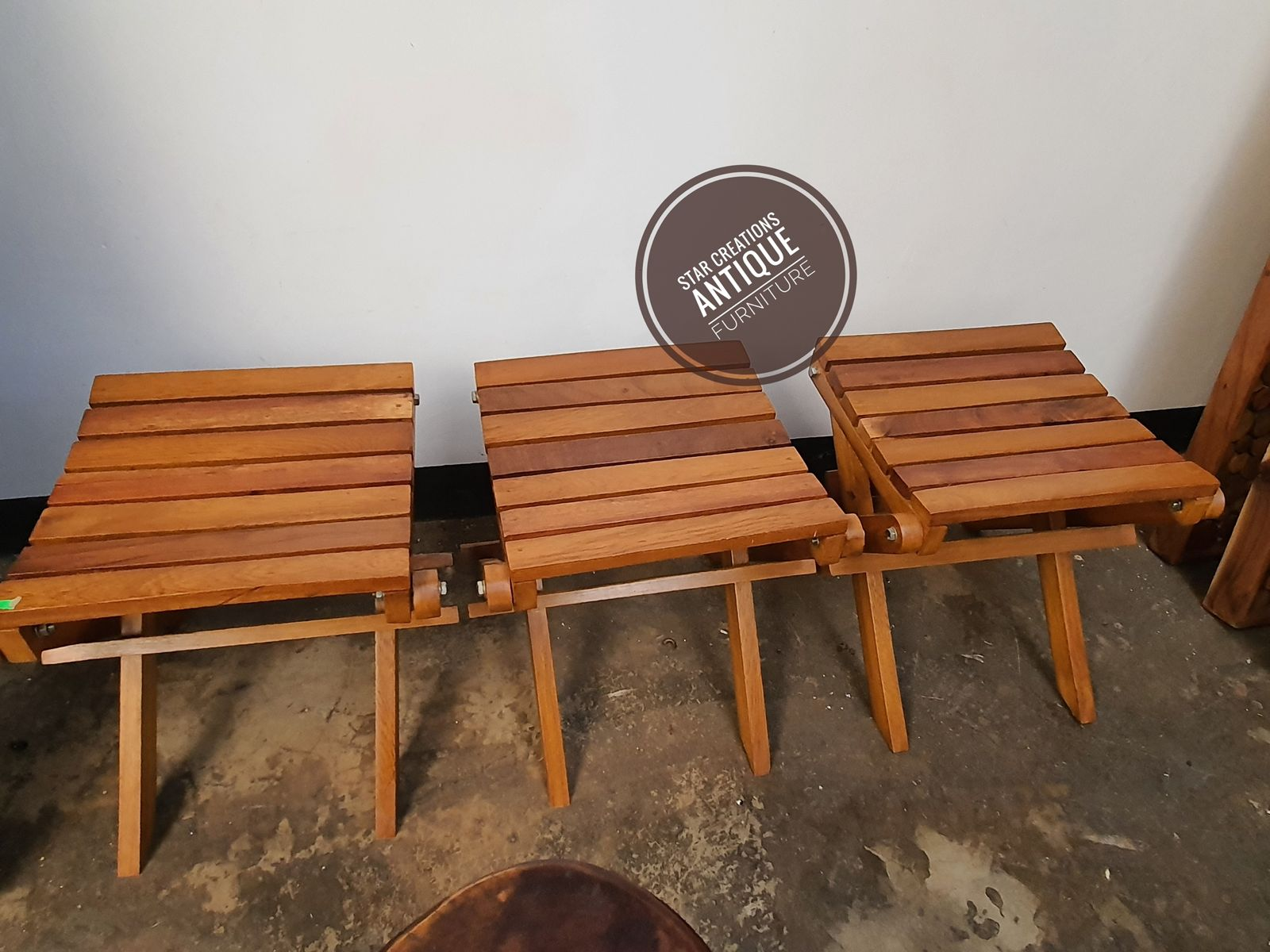 Mvule Foldable Stools: HIGH