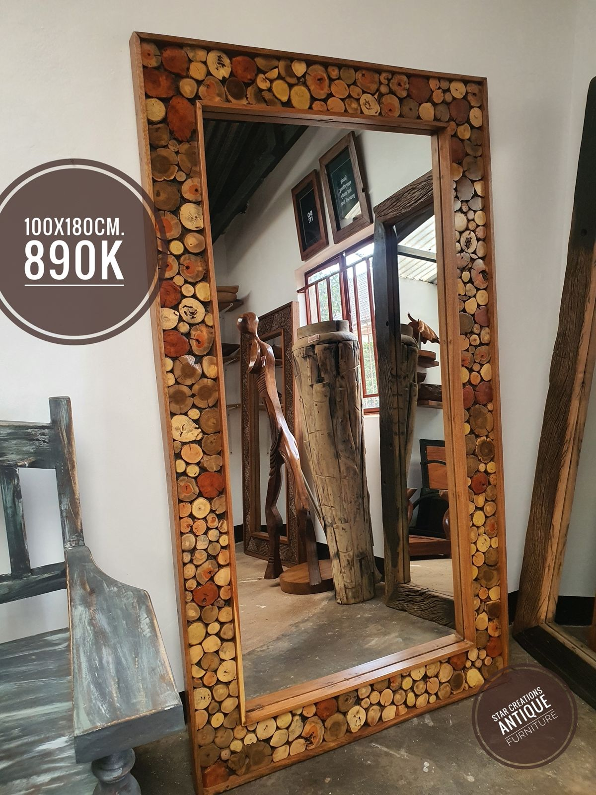 Gum Pole Mirror