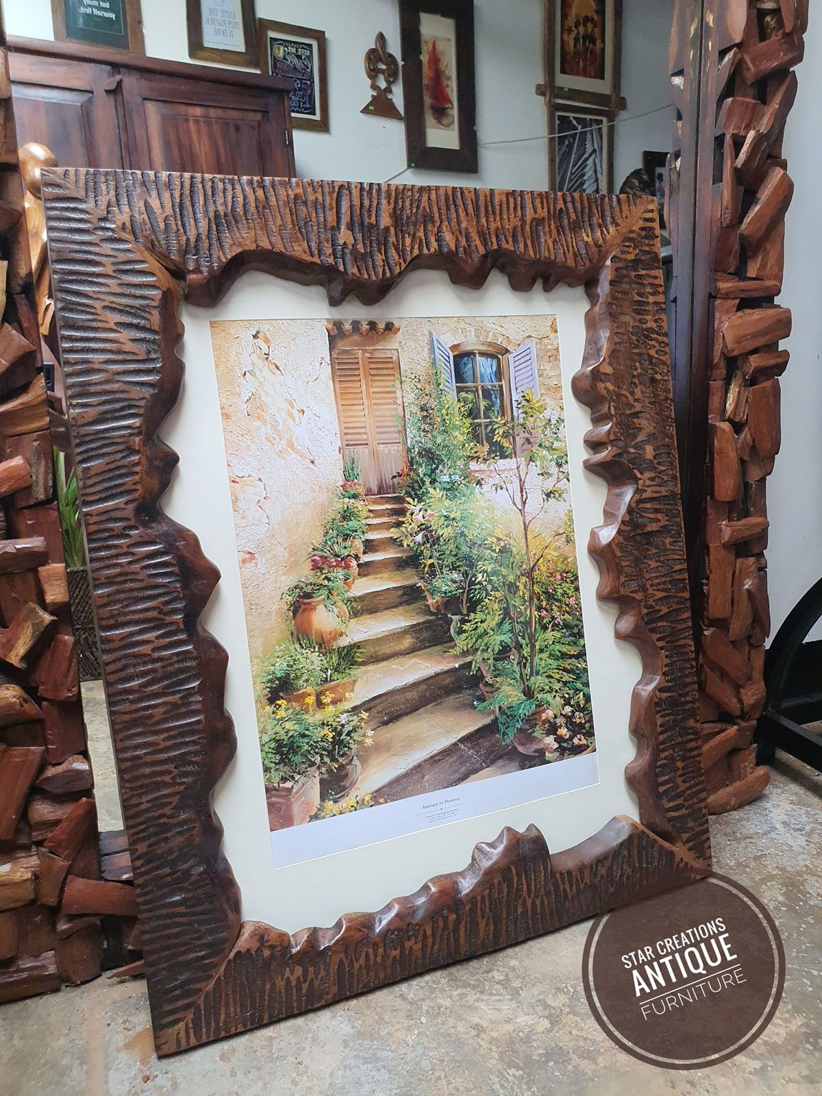 Stairway in Provence rugged Framed Picture